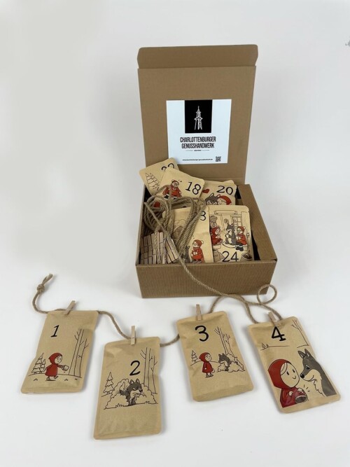 Kaffee-Adventskalender 2026 mit Geschenkbox und Tütchen